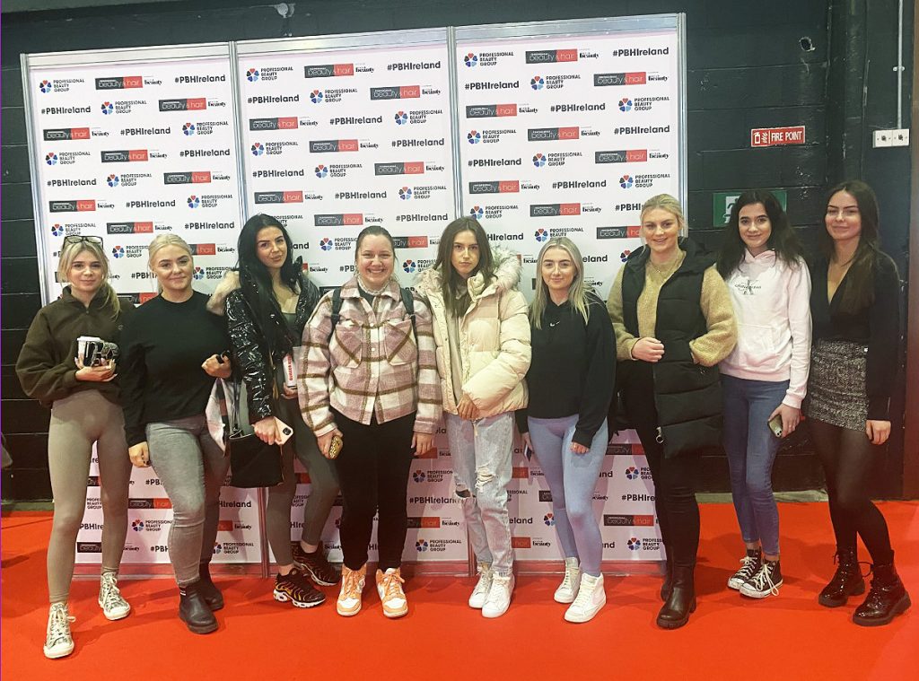 MI Students Attend the Irish Hair and Beauty Show