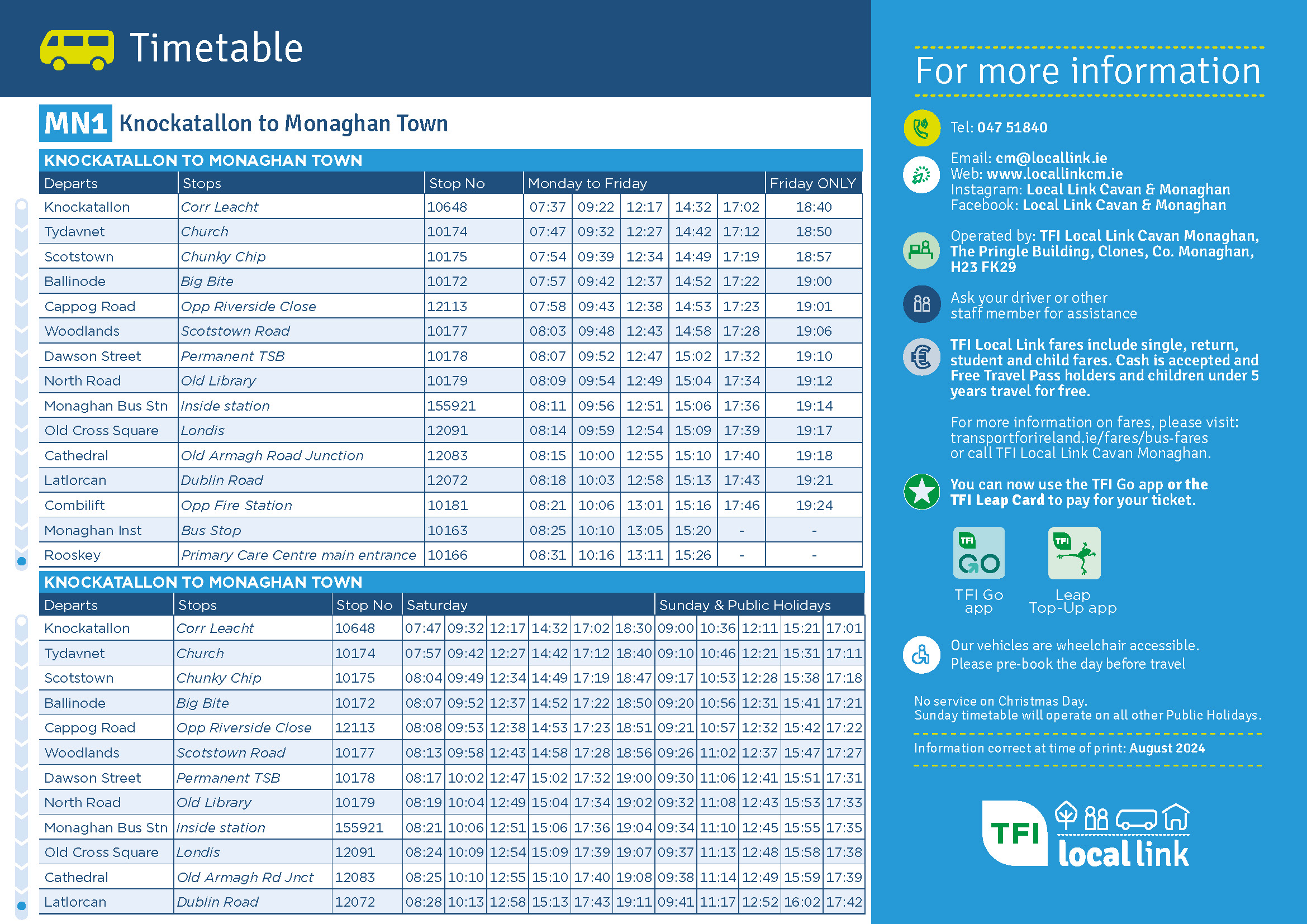 Bus Timetable