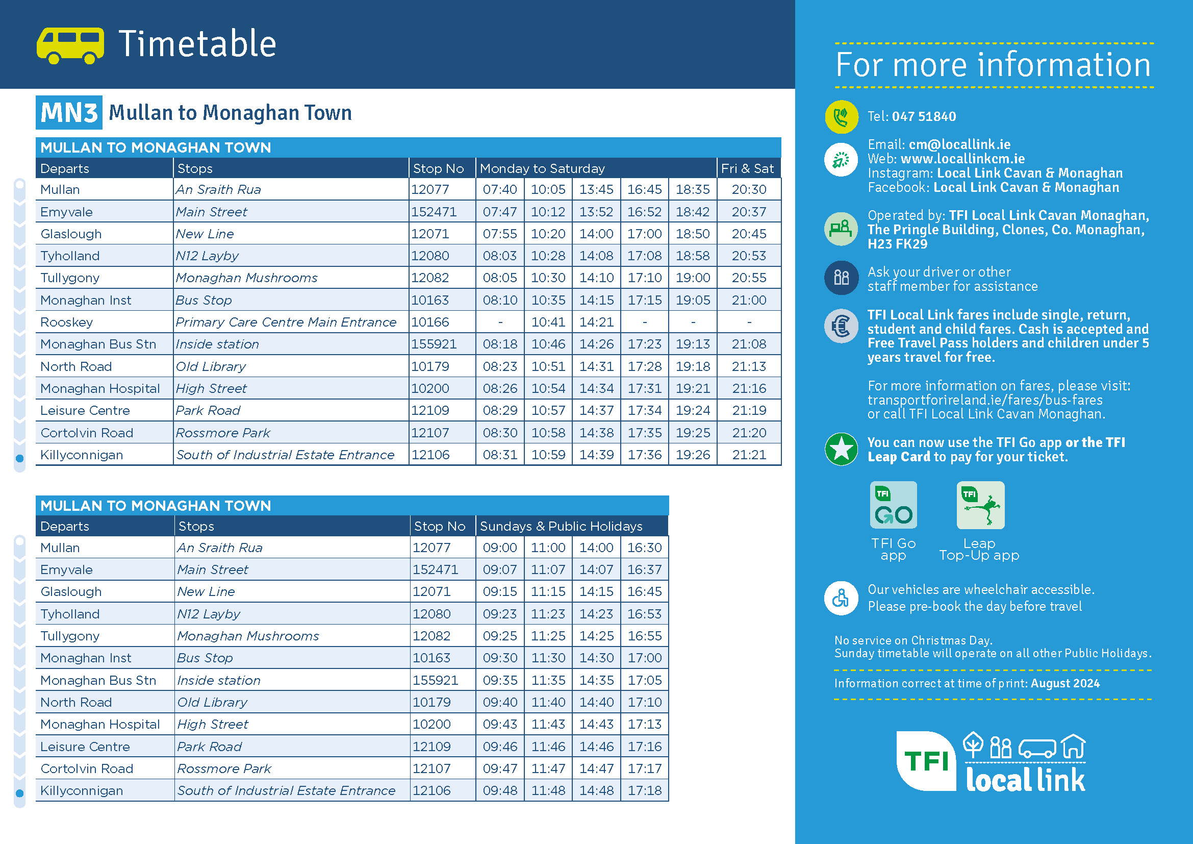 Bus Timetable